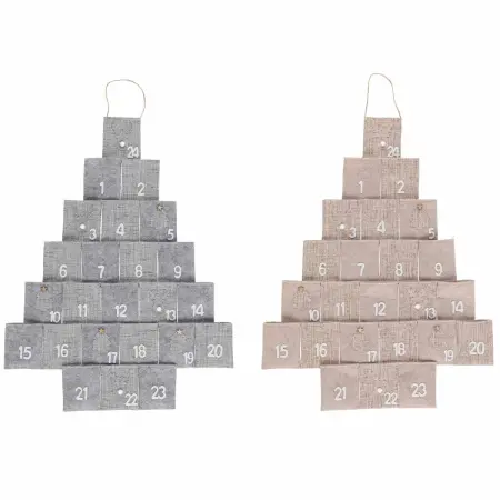 Adventskalender 75 cm ljusbrun - Julkalendrar - 6410416510781 - 1
