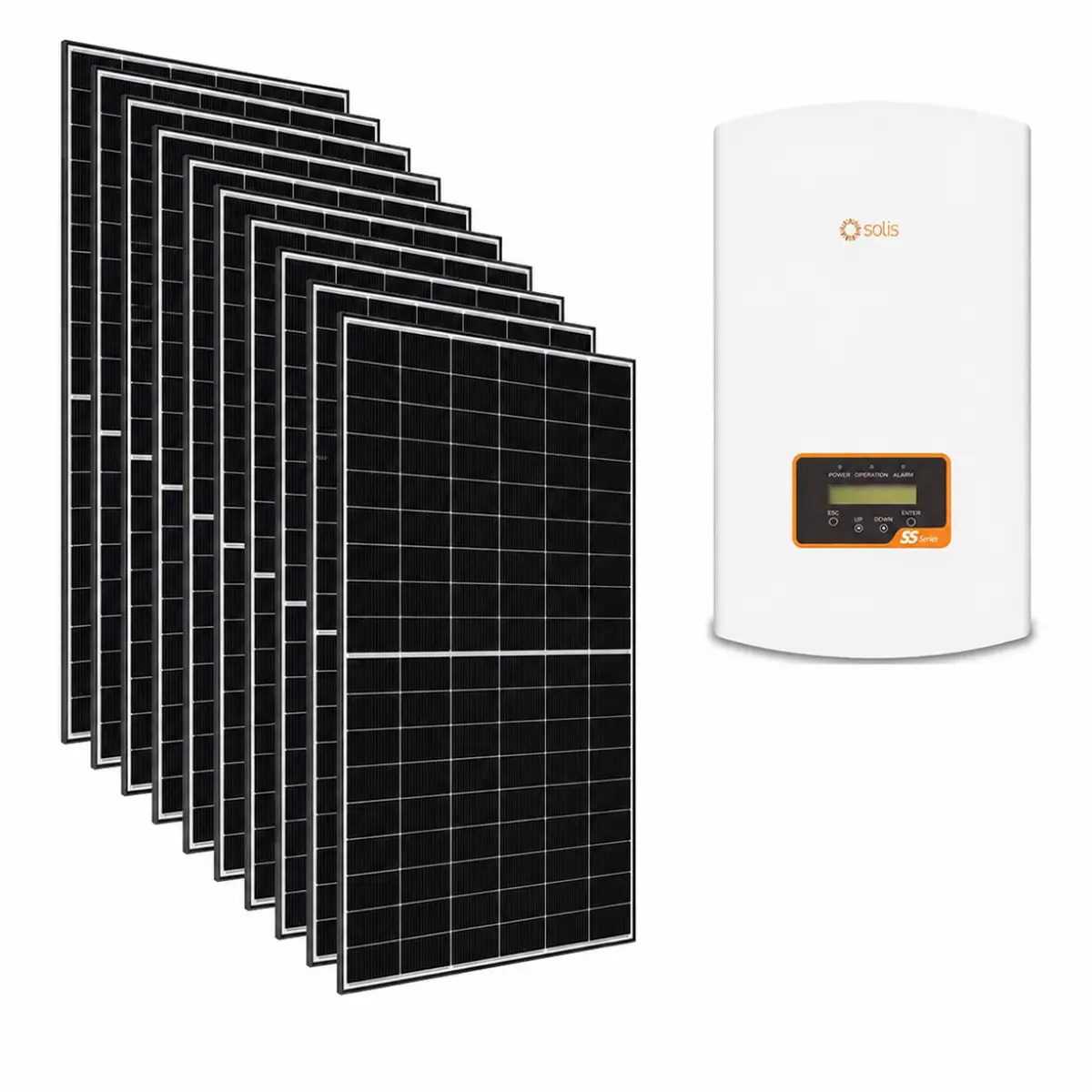 Solcelleanlæg med 10 paneler - Solpanelsystemer - 6438471019292 - 0