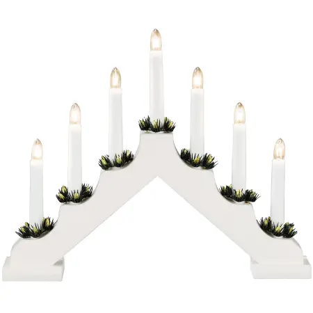 Ljusstake vit 7-delad - Lysestager - 7318302262211 - 0