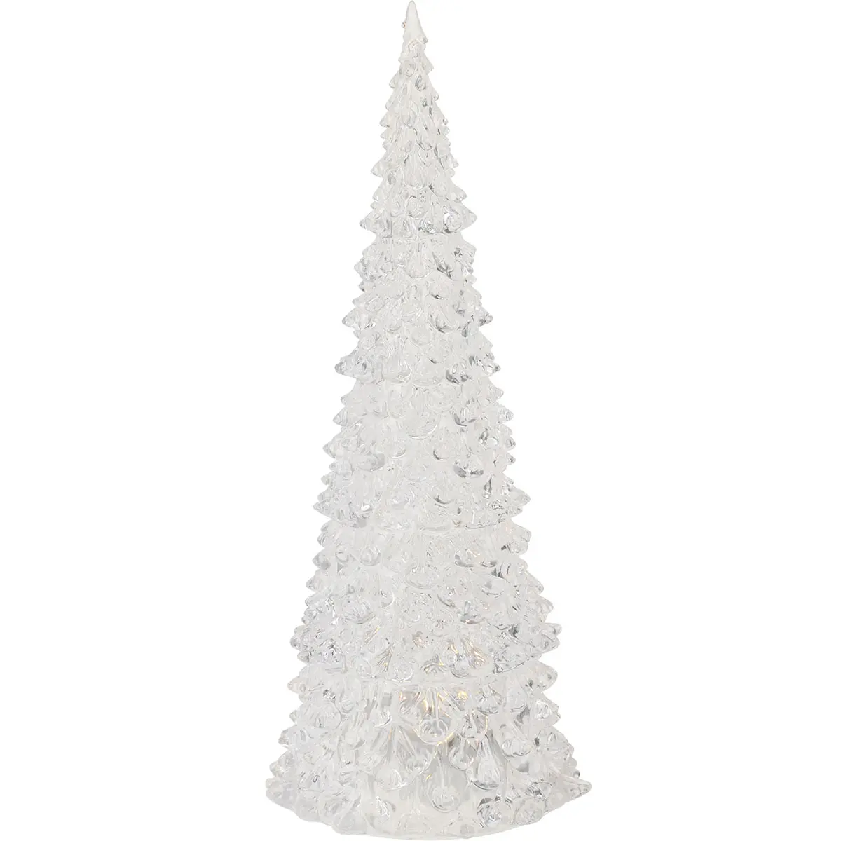 Juletræ Happy X-mas led 12 cm varm - Bord stearinlys dekorationer - 8720573599955 - 0
